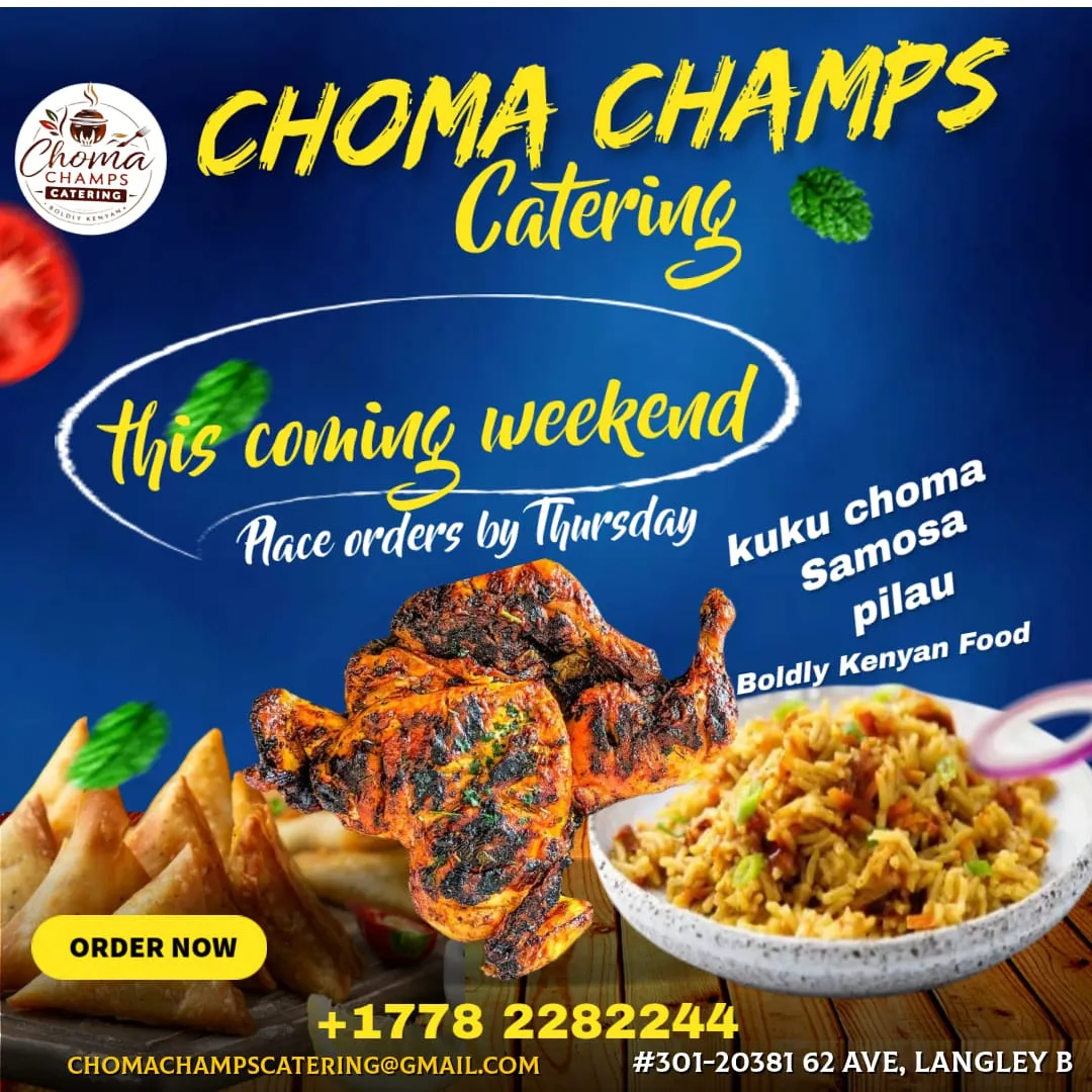 Choma Champs catering spread